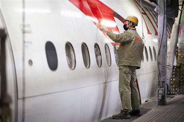 Austrian Airlines reduces CO2 emissions with sharkskin technology