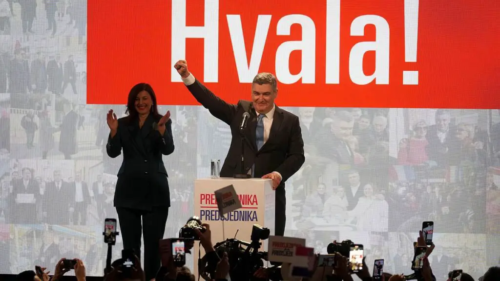 Croatia's President Zoran Milanović re-elected by a landslide in Sunday run-off