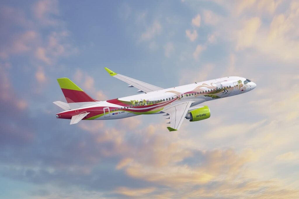 airBaltic celebrates 50th Airbus A220-300 with stunning Baltic-inspired livery